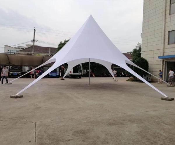 large star tent provides big space
