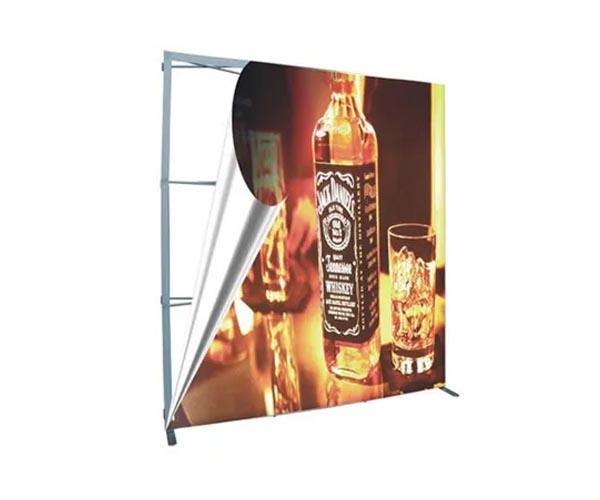Quick fabric graphic backdrop