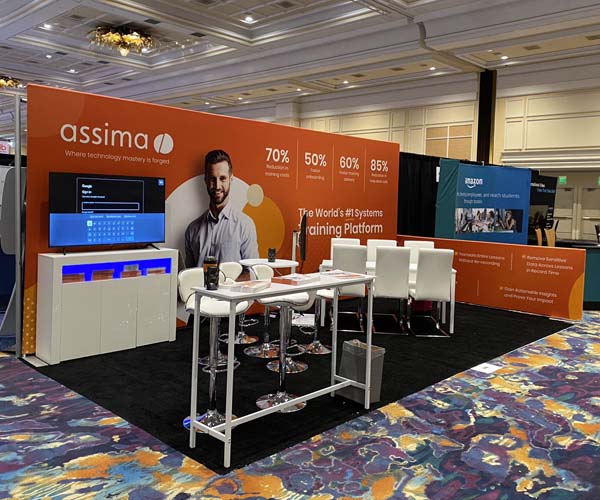 Custom backdrops for trade show