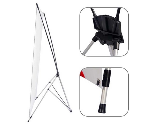 Aluminum X banner stand