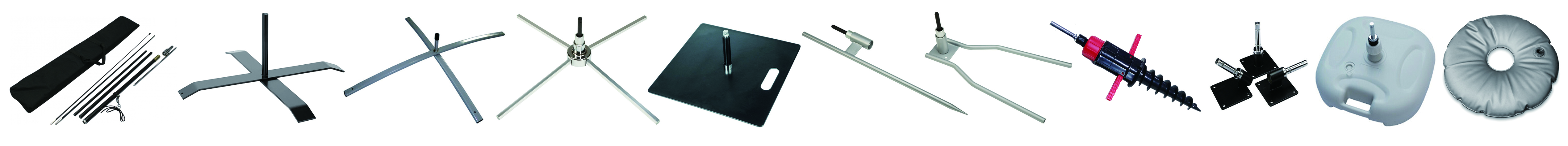flag pole base options